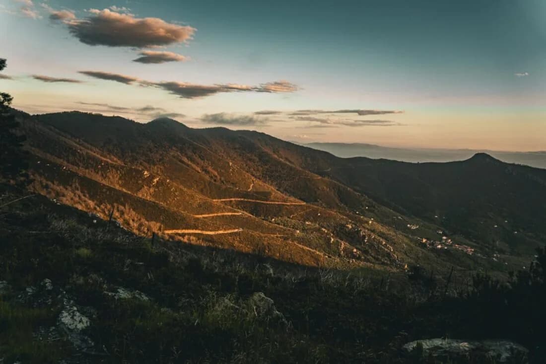 La vista sul Monte Pisano.